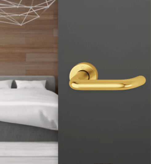 HOPPE Paris Door Handle Set  - Aluminium GOLD/ SILVER-Fire tested to BS EN1634